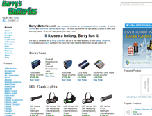 Tablet Screenshot of barrysbatteries.com
